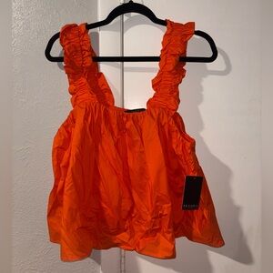 ELOQUII NWT coral cropped blouse size 18/20